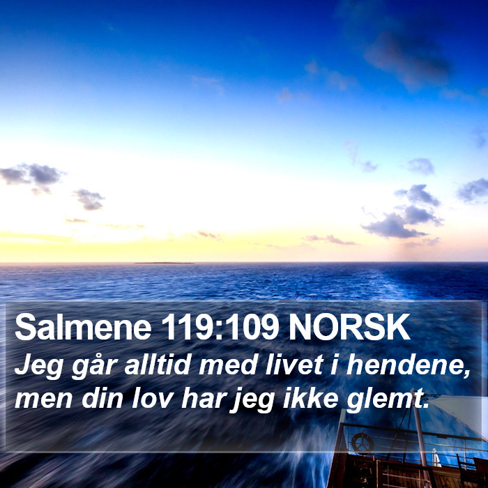 Salmene 119:109 NORSK Bible Study