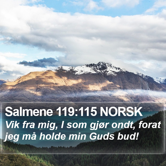 Salmene 119:115 NORSK Bible Study