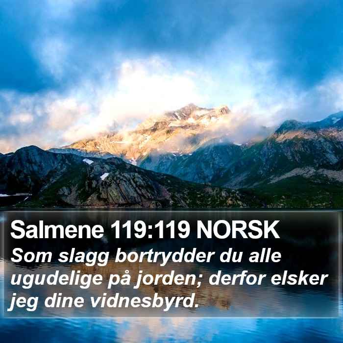 Salmene 119:119 NORSK Bible Study