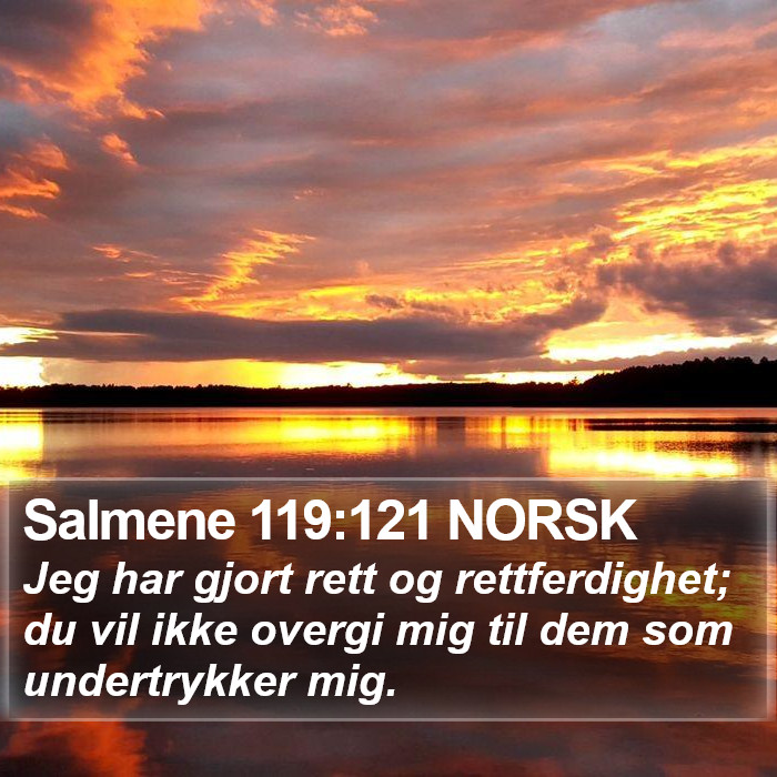 Salmene 119:121 NORSK Bible Study