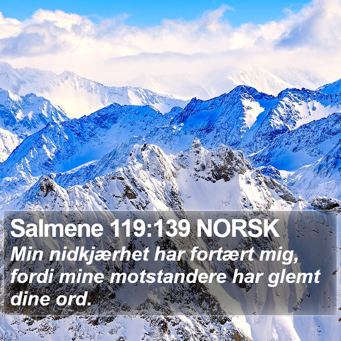 Salmene 119:139 NORSK Bible Study