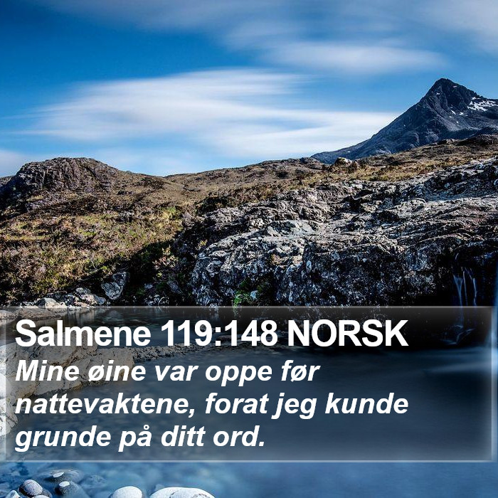 Salmene 119:148 NORSK Bible Study