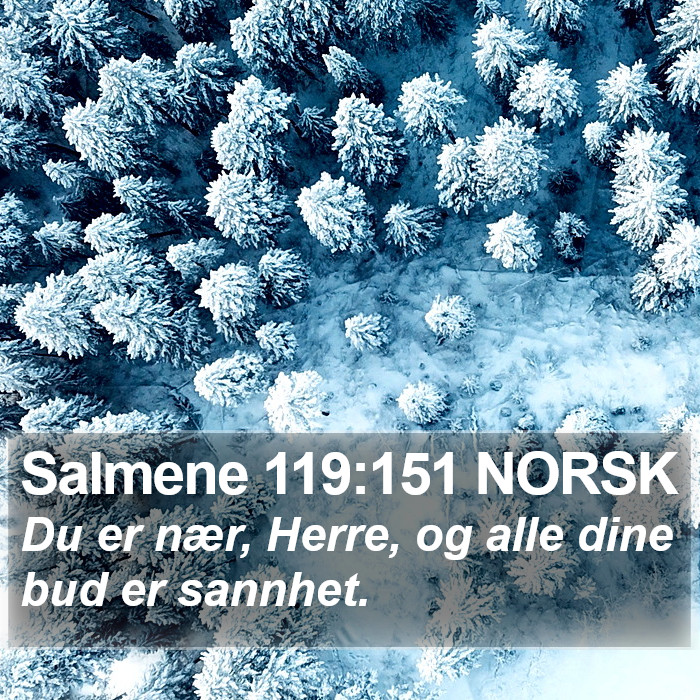 Salmene 119:151 NORSK Bible Study