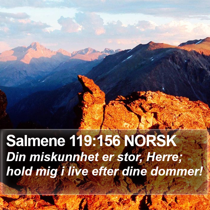 Salmene 119:156 NORSK Bible Study