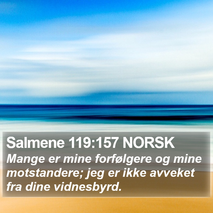 Salmene 119:157 NORSK Bible Study