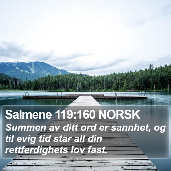 Salmene 119:160 NORSK Bible Study