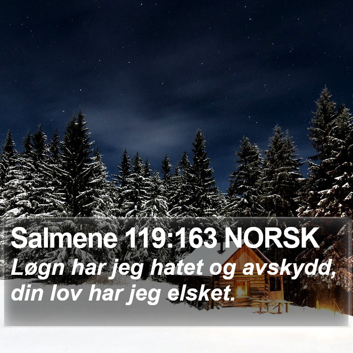 Salmene 119:163 NORSK Bible Study