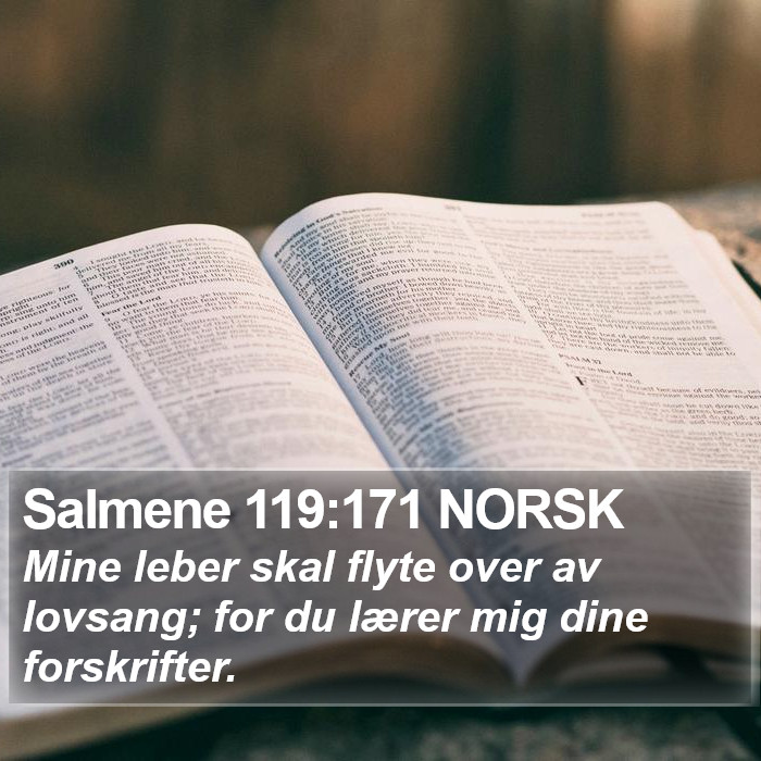 Salmene 119:171 NORSK Bible Study