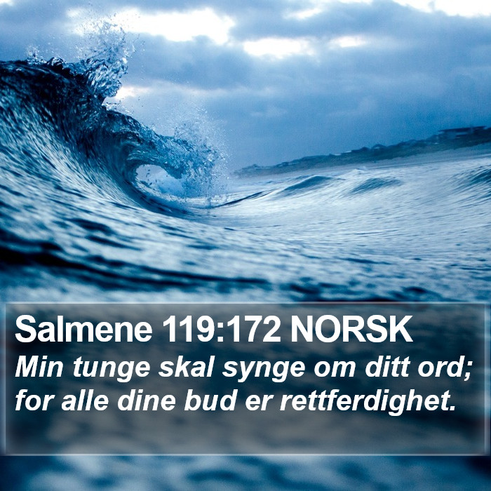 Salmene 119:172 NORSK Bible Study