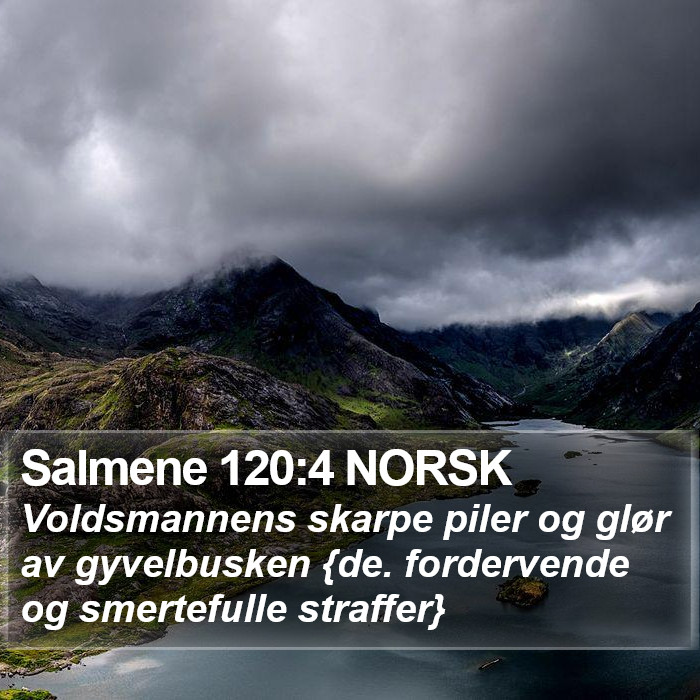 Salmene 120:4 NORSK Bible Study