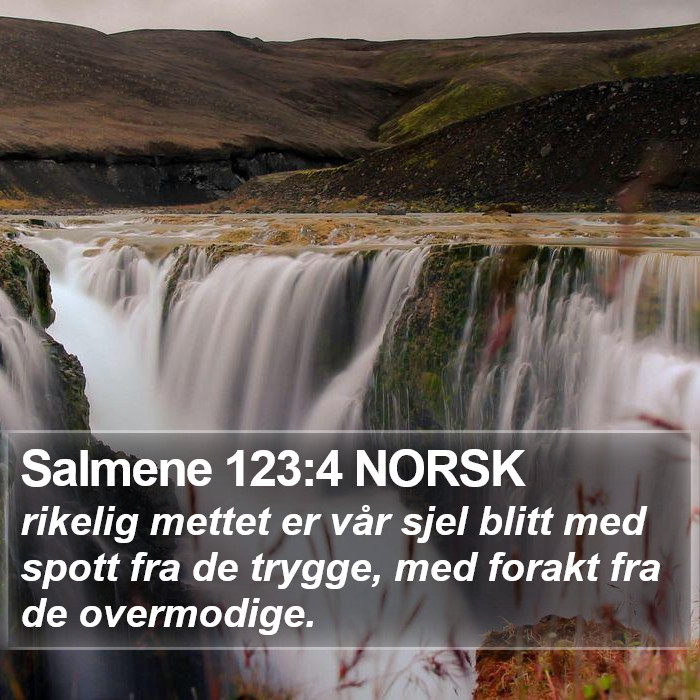 Salmene 123:4 NORSK Bible Study