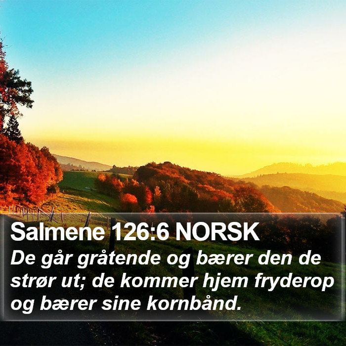 Salmene 126:6 NORSK Bible Study