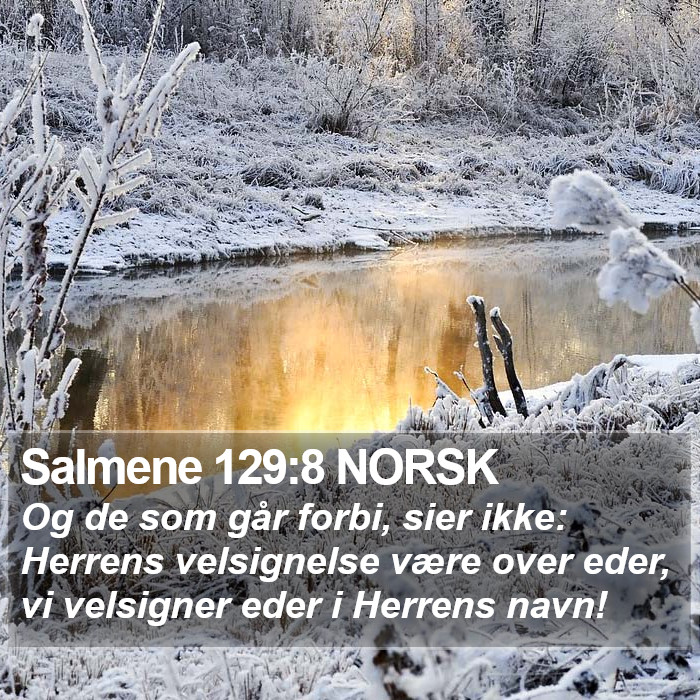 Salmene 129:8 NORSK Bible Study