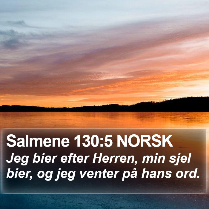 Salmene 130:5 NORSK Bible Study