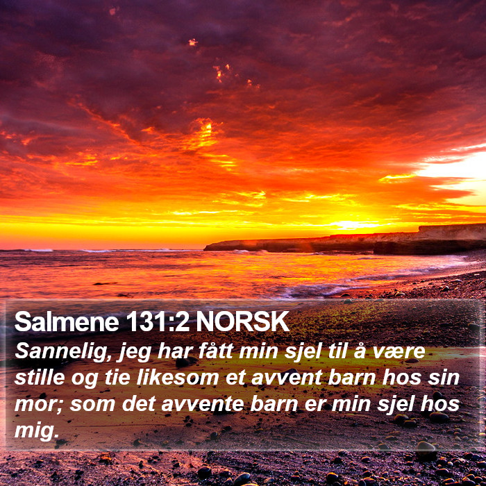 Salmene 131:2 NORSK Bible Study