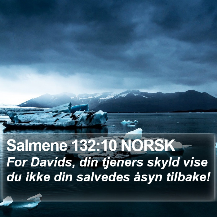 Salmene 132:10 NORSK Bible Study