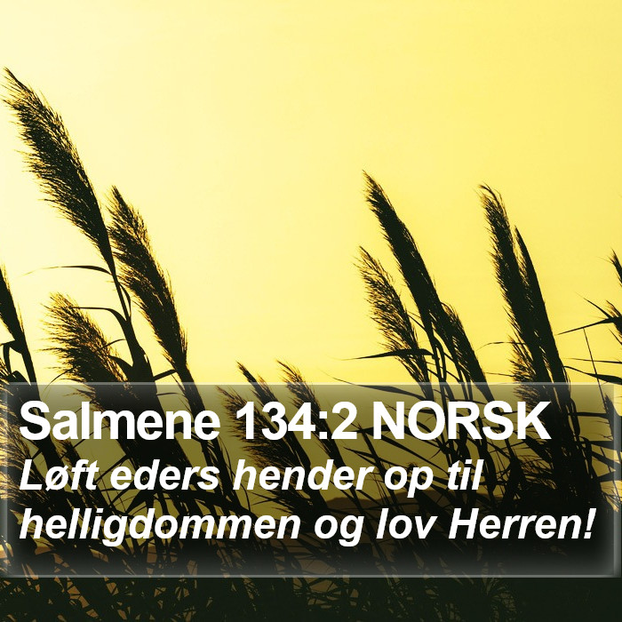 Salmene 134:2 NORSK Bible Study