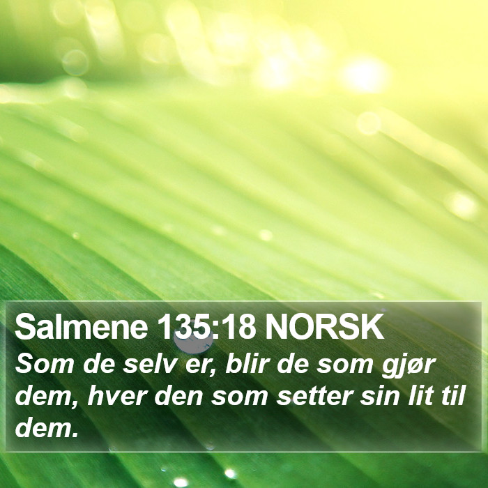 Salmene 135:18 NORSK Bible Study