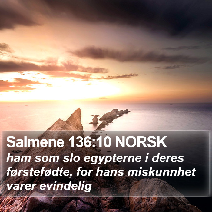 Salmene 136:10 NORSK Bible Study