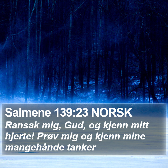 Salmene 139:23 NORSK Bible Study