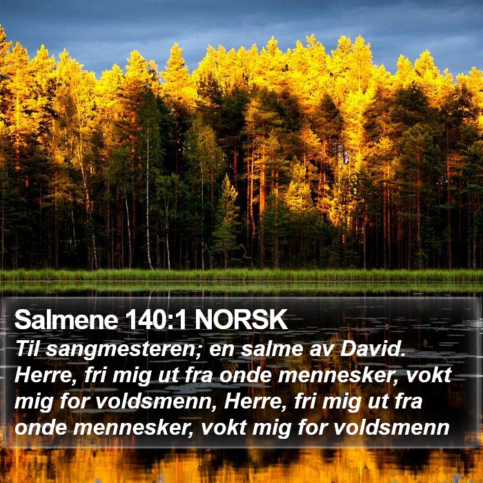 Salmene 140:1 NORSK Bible Study