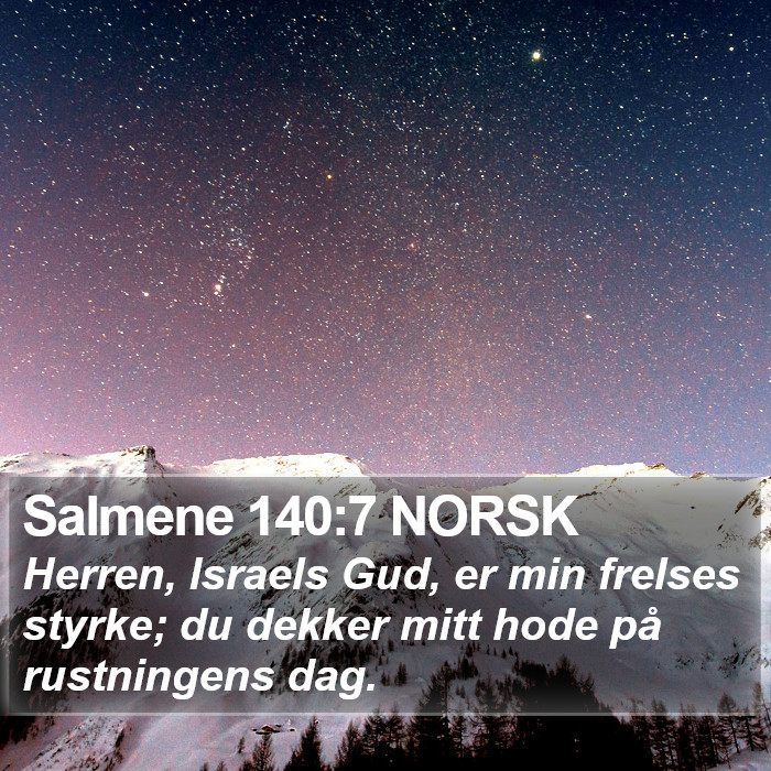 Salmene 140:7 NORSK Bible Study