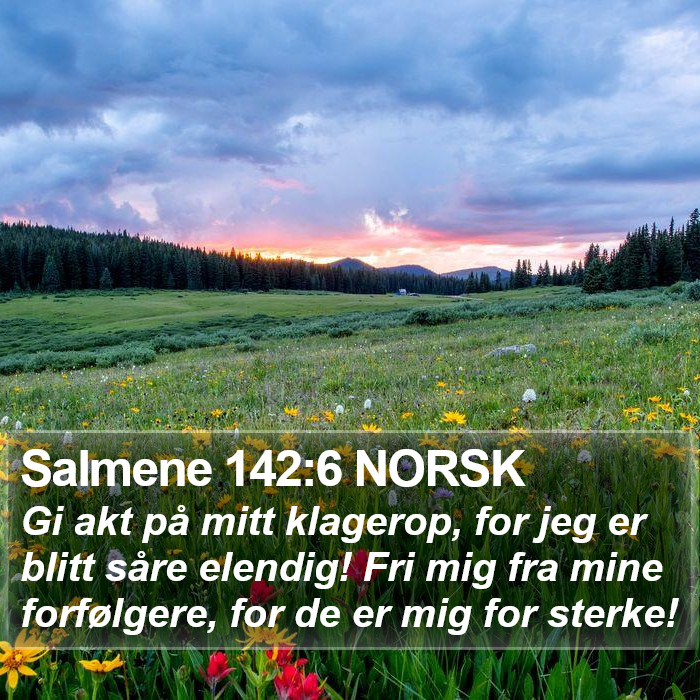 Salmene 142:6 NORSK Bible Study