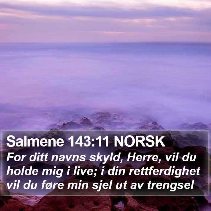 Salmene 143:11 NORSK Bible Study