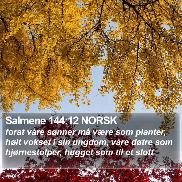 Salmene 144:12 NORSK Bible Study