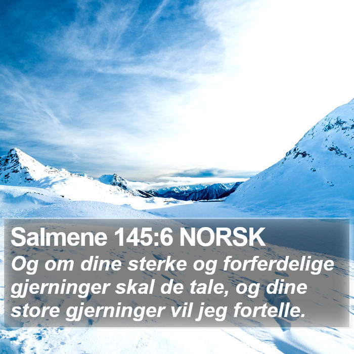 Salmene 145:6 NORSK Bible Study