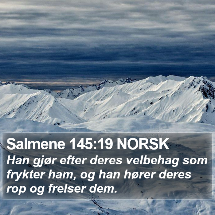 Salmene 145:19 NORSK Bible Study