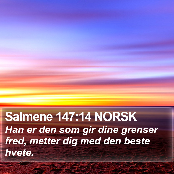 Salmene 147:14 NORSK Bible Study