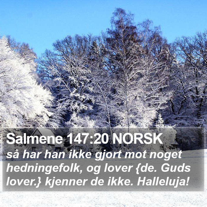 Salmene 147:20 NORSK Bible Study