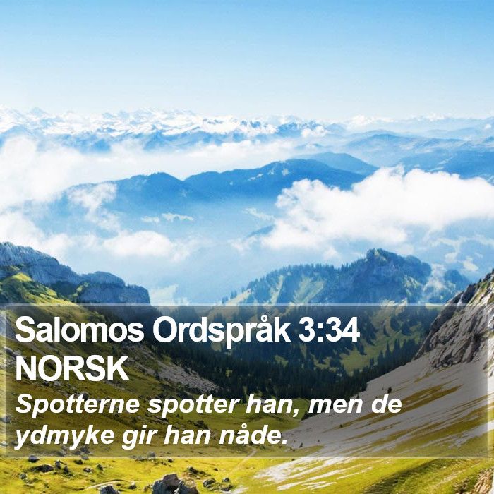 Salomos Ordspråk 3:34 NORSK Bible Study