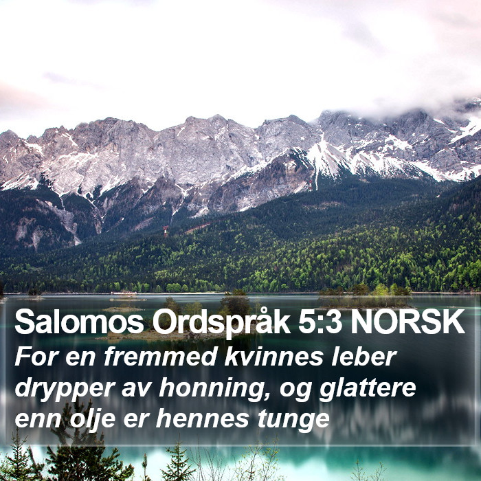 Salomos Ordspråk 5:3 NORSK Bible Study