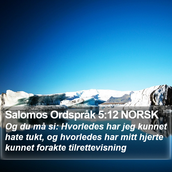 Salomos Ordspråk 5:12 NORSK Bible Study