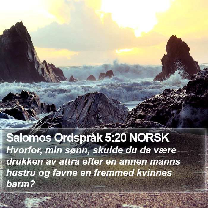 Salomos Ordspråk 5:20 NORSK Bible Study