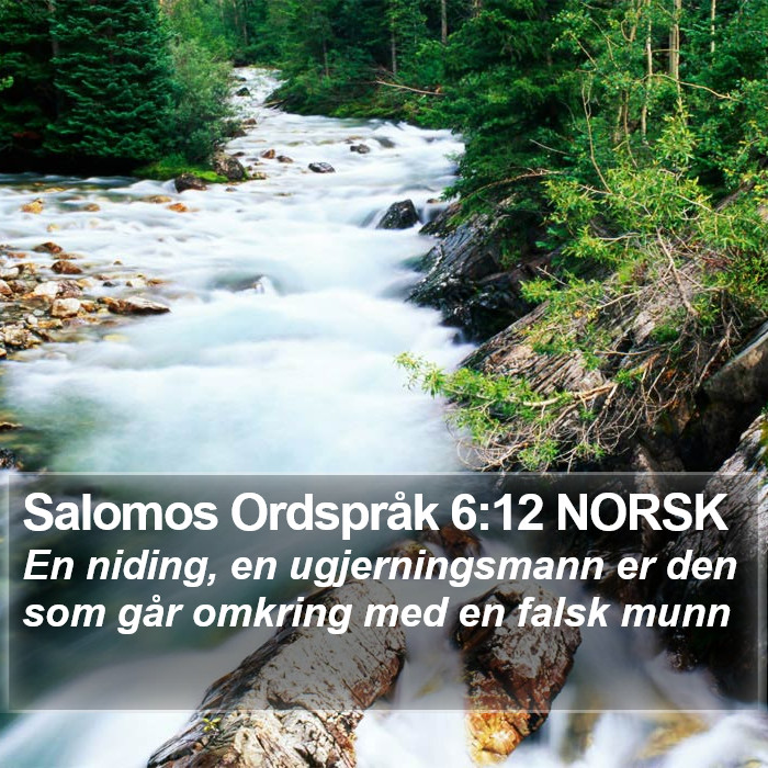 Salomos Ordspråk 6:12 NORSK Bible Study