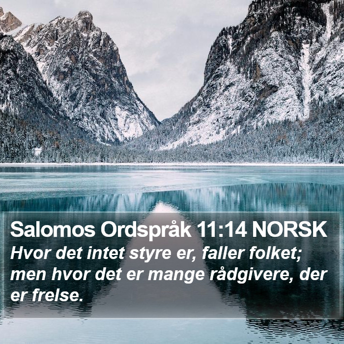 Salomos Ordspråk 11:14 NORSK Bible Study