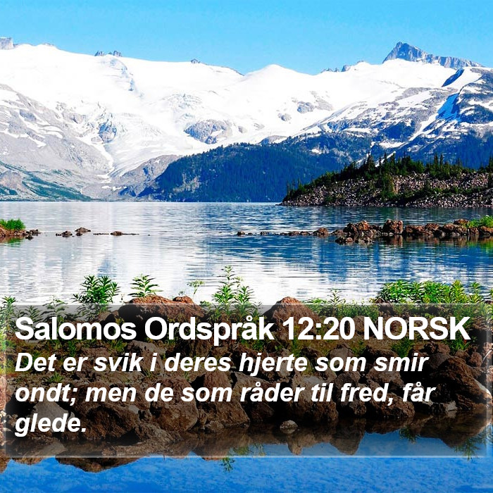 Salomos Ordspråk 12:20 NORSK Bible Study