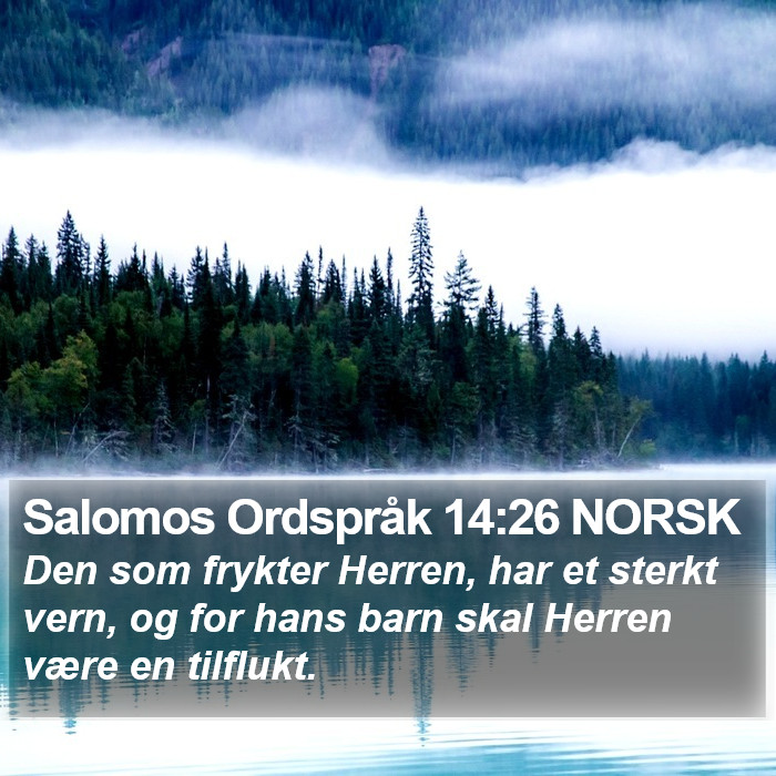 Salomos Ordspråk 14:26 NORSK Bible Study