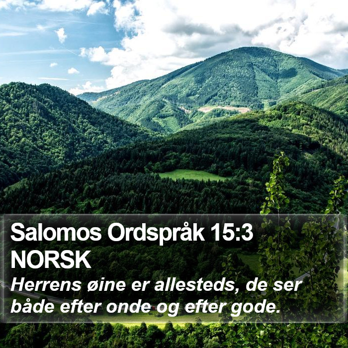 Salomos Ordspråk 15:3 NORSK Bible Study