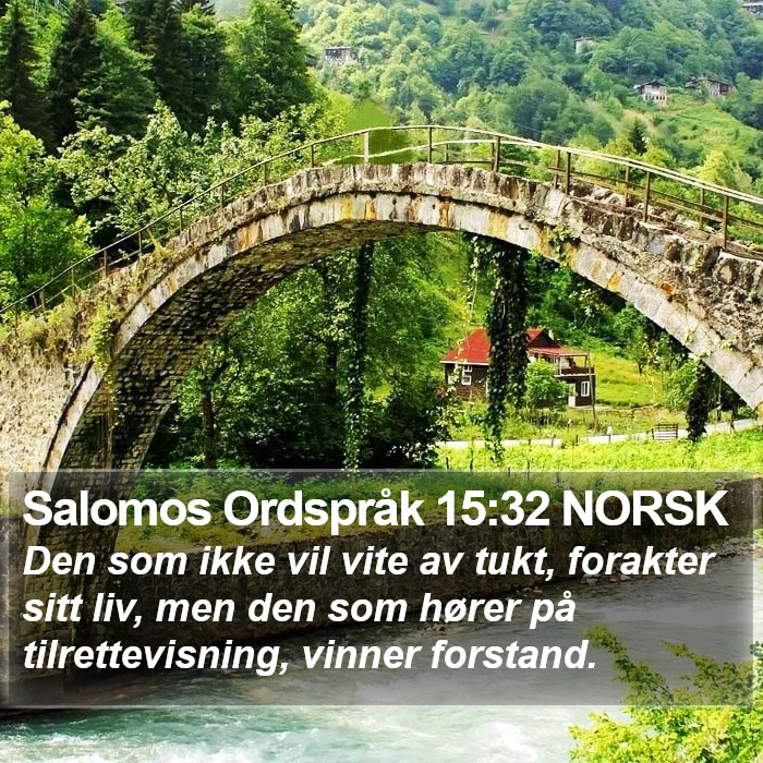 Salomos Ordspråk 15:32 NORSK Bible Study