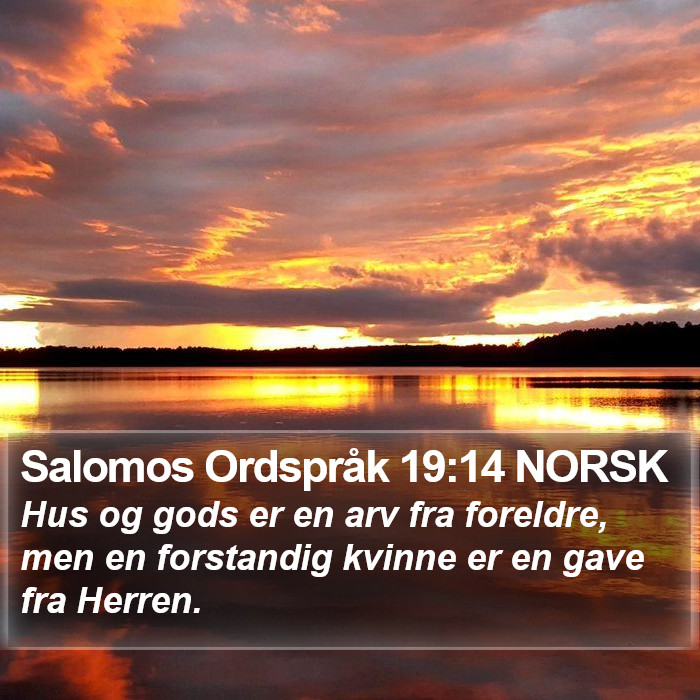 Salomos Ordspråk 19:14 NORSK Bible Study