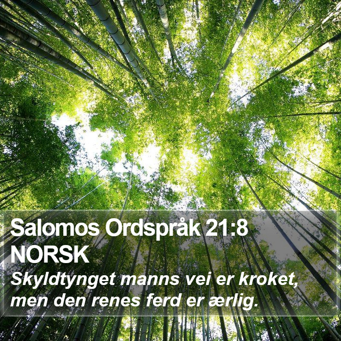 Salomos Ordspråk 21:8 NORSK Bible Study