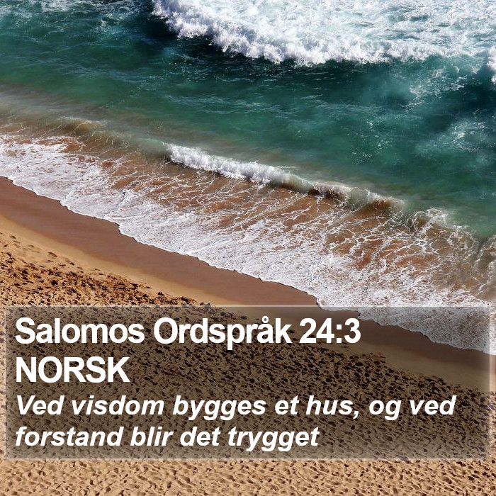 Salomos Ordspråk 24:3 NORSK Bible Study