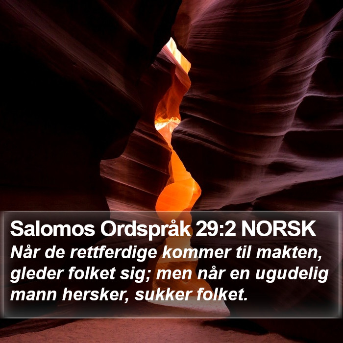 Salomos Ordspråk 29:2 NORSK Bible Study