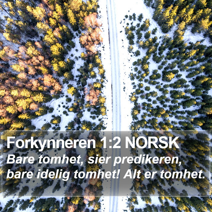 Forkynneren 1:2 NORSK Bible Study