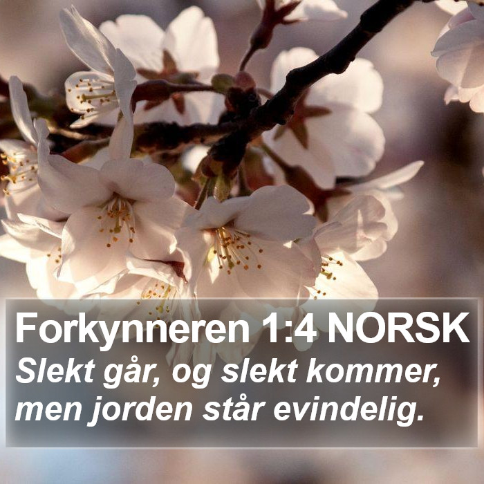 Forkynneren 1:4 NORSK Bible Study