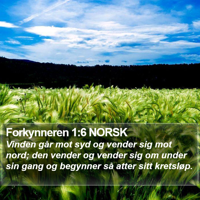 Forkynneren 1:6 NORSK Bible Study